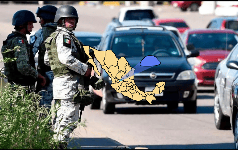 Todo inició con una persecución que se desató luego de que un conductor sin placas y vidrios polarizados ignorara el alto que le hicieron los oficiales en el camino que conduce a la comunidad de Los Campos. AFP/ ARCHIVO/ ESPECIAL/ CANVA