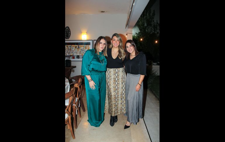 Francela Rojas, Elena Alcalá y Mayra Caballero. GENTE BIEN JALISCO / E. Escamilla.
