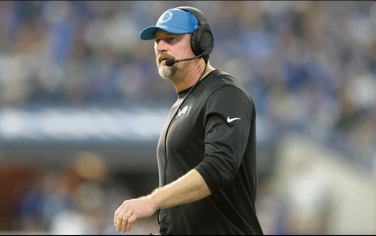 Dan Campbell busca su primer triunfo como entrenador en jefe de los Lions en un juego en Día de Acción de Gracias. AFP/A. Lyons