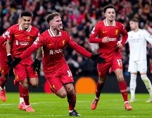 El tanto de Alexis Mac Allister celebra el gol abrió el marcador, reflejó el dominio que el Liverpool estaba ejerciendo sobre el Real Madrid. AP/PA/P. Byrne