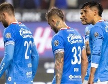 Jugadores de Cruz Azul en el primer partido de cuartos de final ante Xolos, celebrado en el estadio Caliente. Foto: Imago7/Alejandro Gutierrez Mora