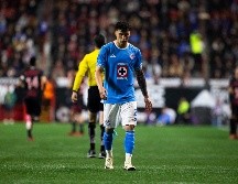 Jorge Sánchez dejó a su equipo con 10 jugadores al minuto 34 después de un pisotón injustificable sobre José Zúñiga en el partido de Ida de los Cuartos de Final entre Cruz Azul y Xolos. IMAGO7.