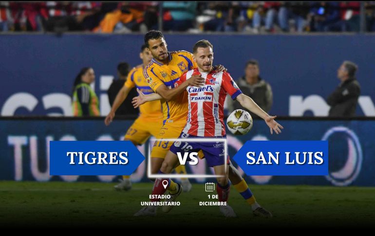 Con dos partidos a realizarse este día, el segundo juego en la agenda es el Tigres vs San Luis. IMAGO7