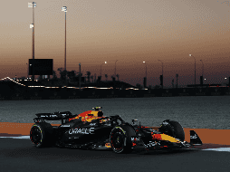 Sergio Pérez, durante la Sprint Qualy del GP de Qatar. EFE / A. Haider