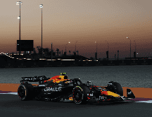 Sergio Pérez, durante la Sprint Qualy del GP de Qatar. EFE / A. Haider