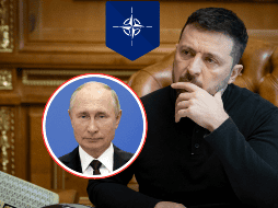 El presidente de Ucrania piensa en poner fin a la fase fuerte de la guerra con Rusia con la protección de la OTAN X/ @ZelenskyyUa y AP/M. Klimentyev