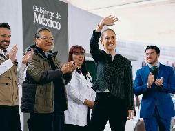 De gira por Nuevo León, la Presidenta destacó la fortaleza de la economía mexicana. EL UNIVERSAL