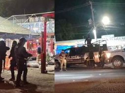Poco antes de las 10:00 de la noche los hombres conarmas largas dispararon desde la carretera en contra de clientes y comerciantes.  ESPECIAL