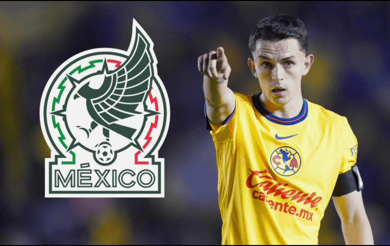 Álvaro Fidalgo, mientras disputa un partido de la Liga MX con las Águilas del América. IMAGO7