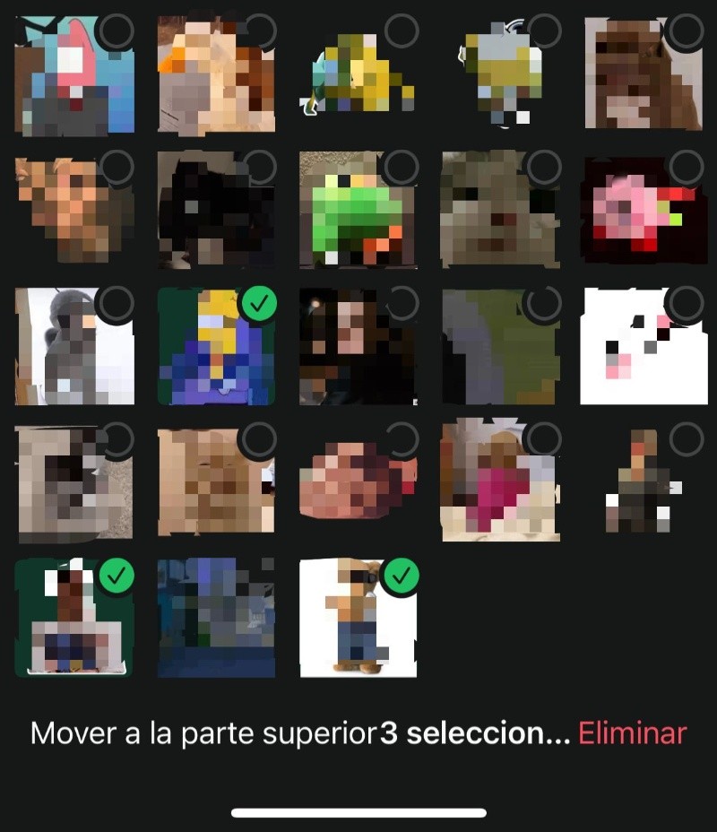  Selecciona tus stickers favoritos