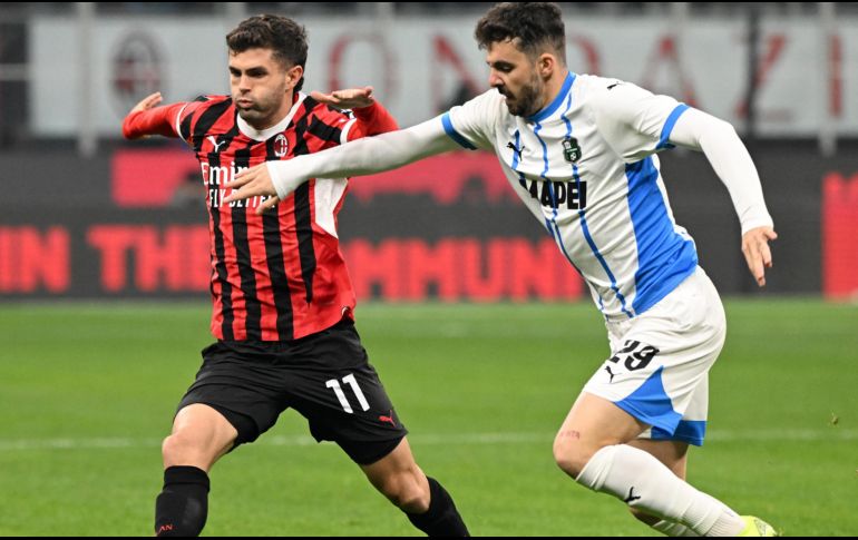 AC Milan aplasta a Sassuolo y consigue su pase a Cuartos de Final de la Copa Italiana. EFE / D. Zennaro