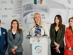 Martha Reyes, presidente de Coparmex Sinaloa, expuso la difícil situación de los empresarios y la población en general por la violencia del narcotráfico en la Entidad. ESPECIAL