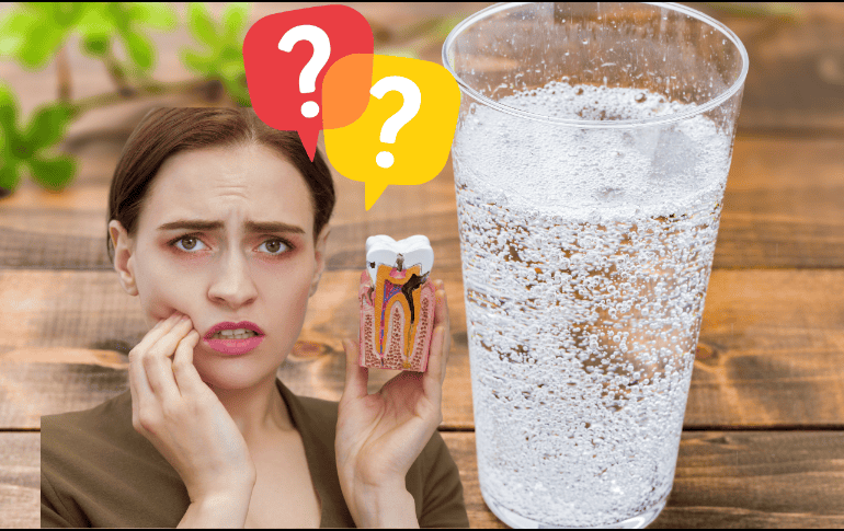 ¿Qué tan cierto es que el agua mineral o agua carbonatada pica los dientes? Hoy en EL INFORMADOR lo aclaramos. ESPECIAL/ CANVA