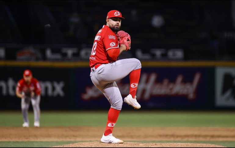 Alemao Hernández. El pitcher tapatío lanzó seis entradas en las que recibió cinco hits, dio dos bases por bolas y ponchó a tres. CORTESÍA/Charros de Jalisco