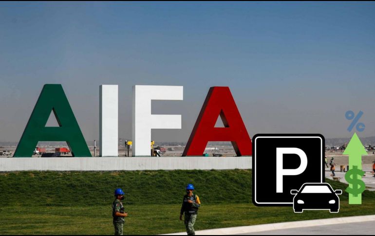 EL aumento de costos del estacionamiento del AIFA será aplicado a partir de diciembre del 2024 y será vigente durante el 2025.INFORMADOR/ARCHIVO/CANVA