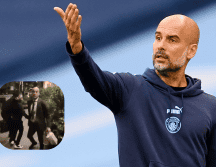 Pep Guardiola durante un entrenamiento con el Manchester City. ARCHIVO / EFE