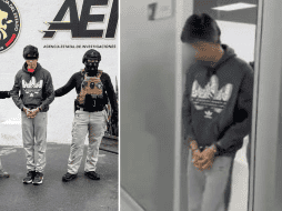 La detención de Christian 'N' se produjo este viernes 6 de diciembre en el municipio de Escobedo, Nuevo León. X @FiscaliaNL