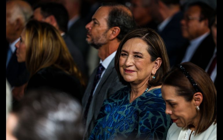 Xóchitl Gálvez fue invitada a la toma de protesta de Pablo Lemus como Gobernador de Jalisco.  EL INFORMADOR/ A. Navarro.