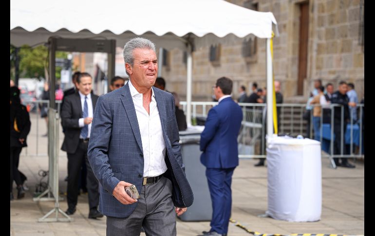 Néstor de la Torre, exdirectivo de la Selección Mexicana durante el primer mensaje de Pablo Lemus como Gobernador de Jalisco. EL INFORMADOR/ H. Figueroa.