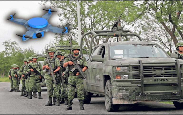 Elementos del Ejército y de la Guardia Nacional detuvieron a un hombre con explosivos, un dron, equipo de comunicación y un vehículo. SUN / ARCHIVO