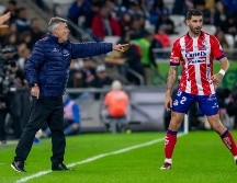 Torrent felicitó a su equipo por no dejar de competir a pesar del abultado marcador. EFE/M. Sierra