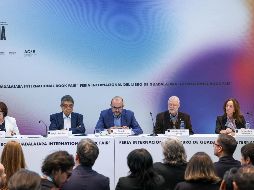 José Trinidad Padilla López, presidente del evento, celebró el éxito obtenido y agradeció la confianza depositada en él por Karla Planter, rectora general electa de la Universidad de Guadalajara. EL INFORMADOR / H. FIGUEROA