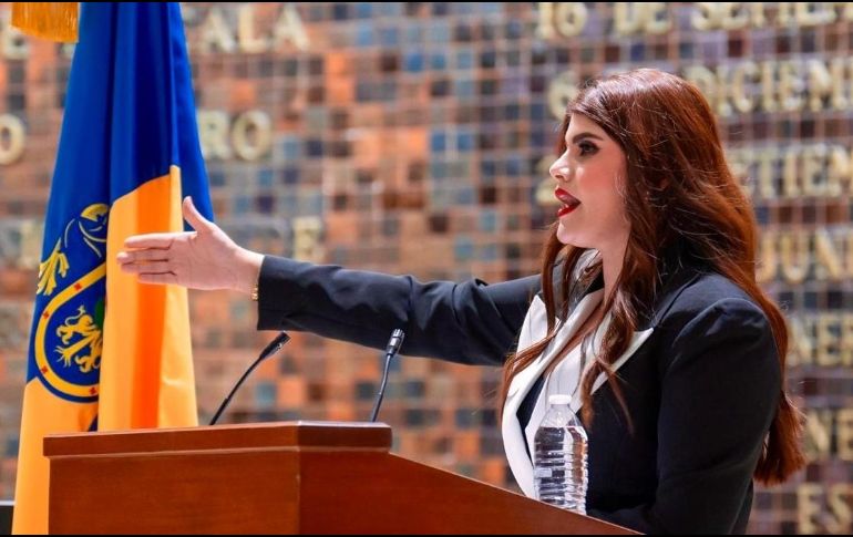 La diputada recalca que desde 1824 a la fecha, 42 magistrados han presidido el Supremo Tribunal de Justicia en Jalisco, todos hombres. CORTESÍA/PRI JALISCO