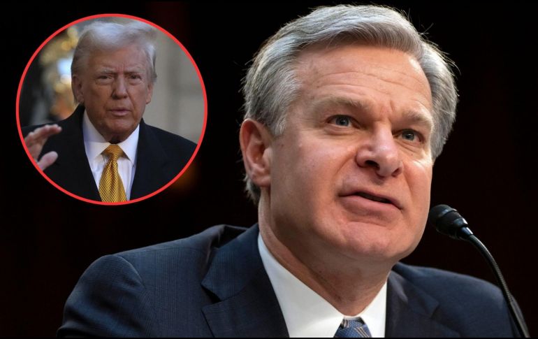 Trump había manifestado su enojo con Wray en múltiples ocasiones. AP /A. Morissard / /M. Schiefelbein