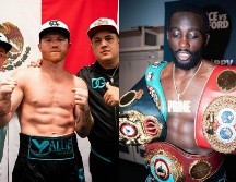 Márquez señaló que Crawford está tomando un riesgo considerable al intentar saltar dos divisiones de peso. Instagram/ @canelo, @tbudcrawford.