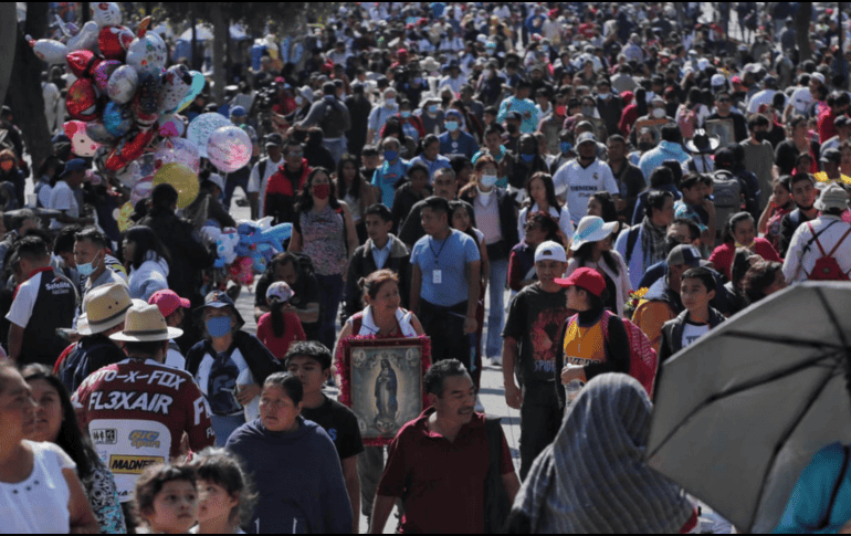 Este 12 de diciembre han arribado a la Basílica de Guadalupe más de 11 millones de peregrinos, hizo el comunicado la jefa de Gobierno, Clara Brugada. SUN/ARCHIVO
