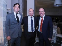 Alejandro Pelayo, Erick Marroquín y Eugenio Pelayo. GENTE BIEN JALISCO / C. Jimeno