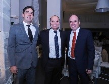 Alejandro Pelayo, Erick Marroquín y Eugenio Pelayo. GENTE BIEN JALISCO / C. Jimeno