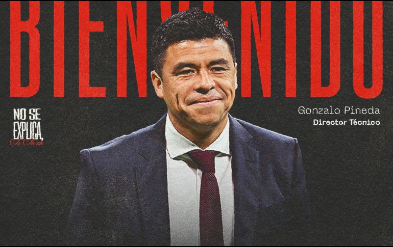 Gonzalo Pineda es el nuevo Director Técnico del Primer Equipo de los Rojinegros del Atlas. X/ @AtlasFC.