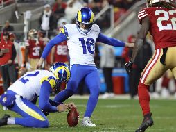 Joshua Karty anotó cuatro goles de campo para la victoria de los Rams. AP/J. Jacobsohn