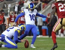 Joshua Karty anotó cuatro goles de campo para la victoria de los Rams. AP/J. Jacobsohn