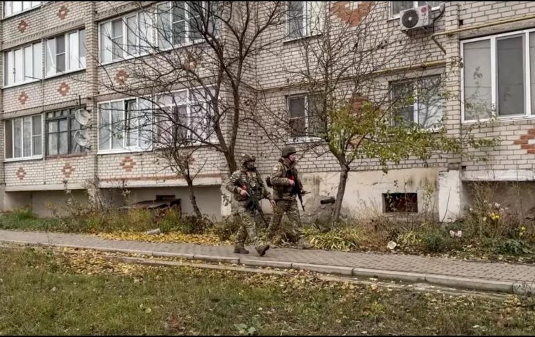 Al menos un grupo de estos soldados fue atacado por drones kamikazes ucranianos y unos 200 militares de las fuerzas combinadas rusas. EFE / ARCHIVO