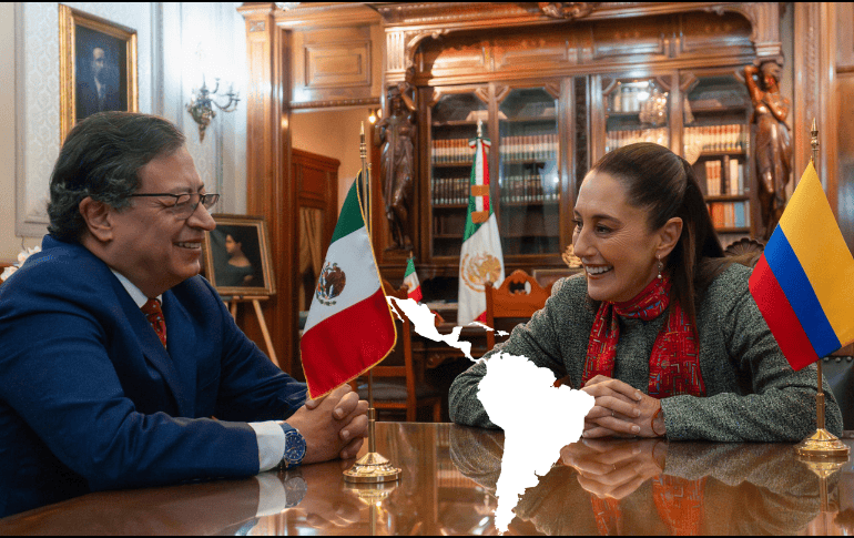 Sheinbaum compartió en redes sociales que en este encuentro se abordó la importancia de la unidad entre gobiernos progresistas y el estrechamiento de los lazos en América Latina y el Caribe. EFE/ PRESIDENCIA DE MÉXICO/ ESPECIAL