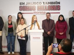 En una rueda de prensa, la presidenta del partido en Jalisco, explicó que este proceso se llevará a cabo ante la Comisión Nacional de Honestidad y Justicia del partido. ESPECIAL