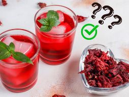 La flor de jamaica es rica en vitaminas y minerales. ESPECIAL/ Freepik y Canva