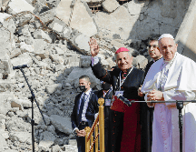 El papa Francisco al inicio de un acto para rezar por las víctimas de la guerra en Iraq en 2021. AP / ARCHIVO
