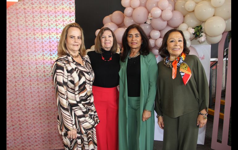 Alejandra del Moral, Mily Rodríguez, Adriana Aguilar y Alicia Nakakawa. GENTE BIEN JALISCO/ Esmeralda Escamilla