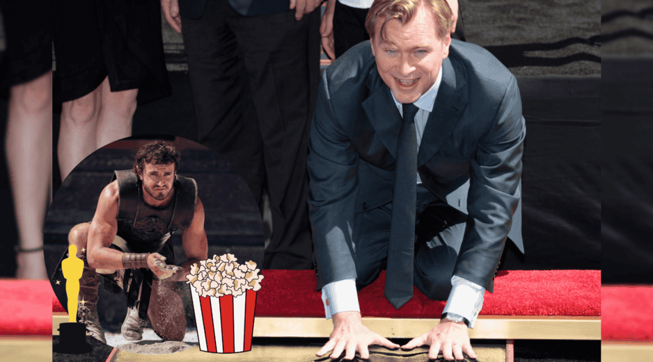 Tras haberse tropezado, Norma Talmadge fu la primer actriz en marcar sus manos en el Hollywood Boulevard. REUTERS / INSTAGRAM / gladiatormovie