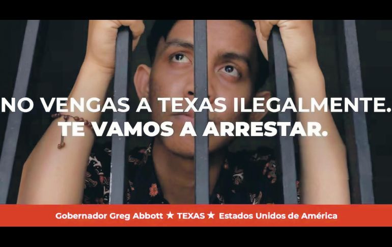 Los espectaculares buscan evitar que los migrantes consideren el cruce fronterizo como algo sencillo. ESPECIAL