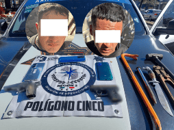 Orlando ‘N’ y Rogelio ‘N’ de 26 y 29 años de edad respectivamente, fueron sorprendidos saliendo de la casa. ESPECIAL