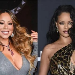 Rihanna sorprende a Mariah Carey con inusual petición y le firma su pecho