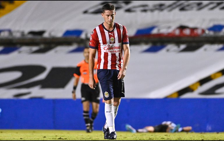 Con el Guadalajara solamente jugó 14 partidos e hizo un gol, mismo que convirtió ante Rayados de Monterrey en el Apertura 2022. IMAGO7