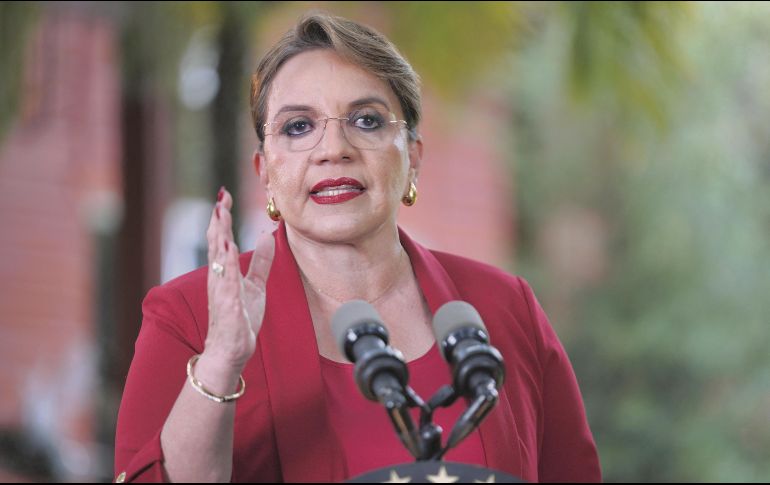 Xiomara Castro. La presidenta del país centroamericano confía en que exista diálogo con el mandatario Donald Trump. AFP/