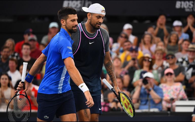 El serbio y el australiano debutaron en Brisbane como dupla; ayer cayeron en segunda ronda. EFE/J. Searle