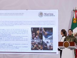 La teniente Juana Peñaloza argumentó por qué no es creíble el reportaje de The New York Times. EFE/S. Gutiérrez