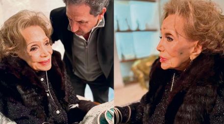 María Victoria. La actriz luce feliz a sus 97 años. ESPECIAL